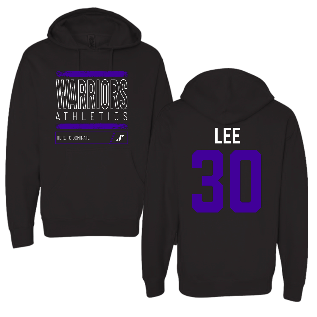 Winona State University Baseball Black Dominate Hoodie - #30 Peyton Lee