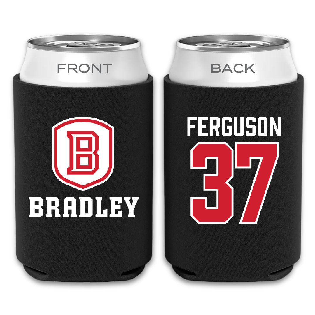 Bradley University Soccer Black Can Cooler - #37 Ian Ferguson