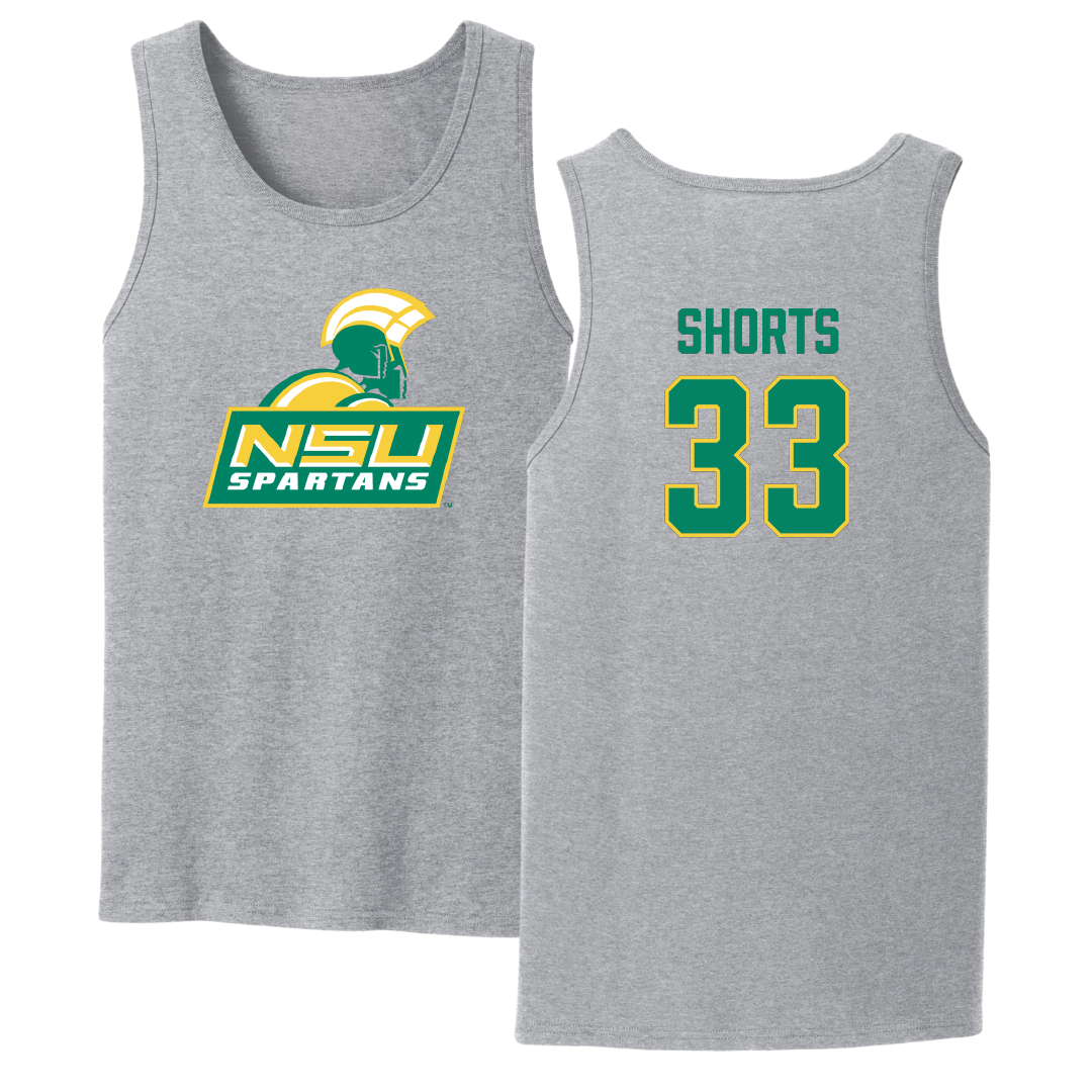 Norfolk State University Softball Sport Gray Tank Top - #33 Emory Shorts