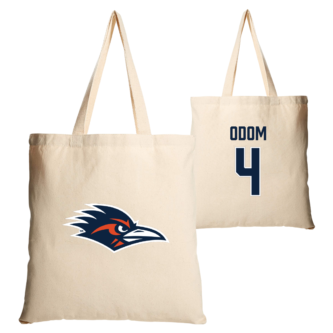 University of Texas at San Antonio Baseball Tan Canvas Tote Bag - #4 Tye Odom