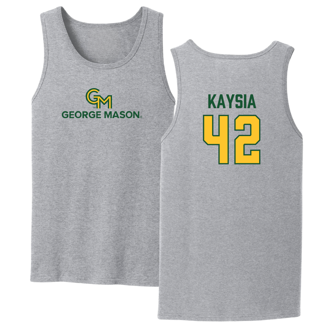 George Mason University Basketball Sport Gray Tank Top - #42 Nalani Kaysia