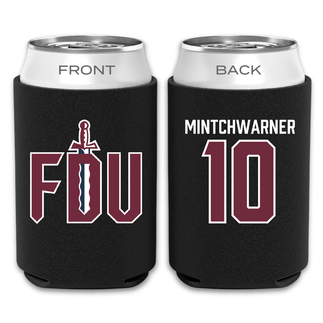 Fairleigh Dickinson University-Metropolitan Campus Lacrosse Black Can Cooler - #10 Lane Mintchwarner