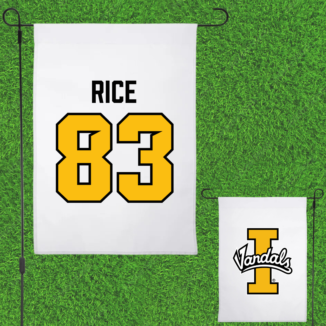 University of Idaho Football White Garden Flag - #83 Brayden Rice