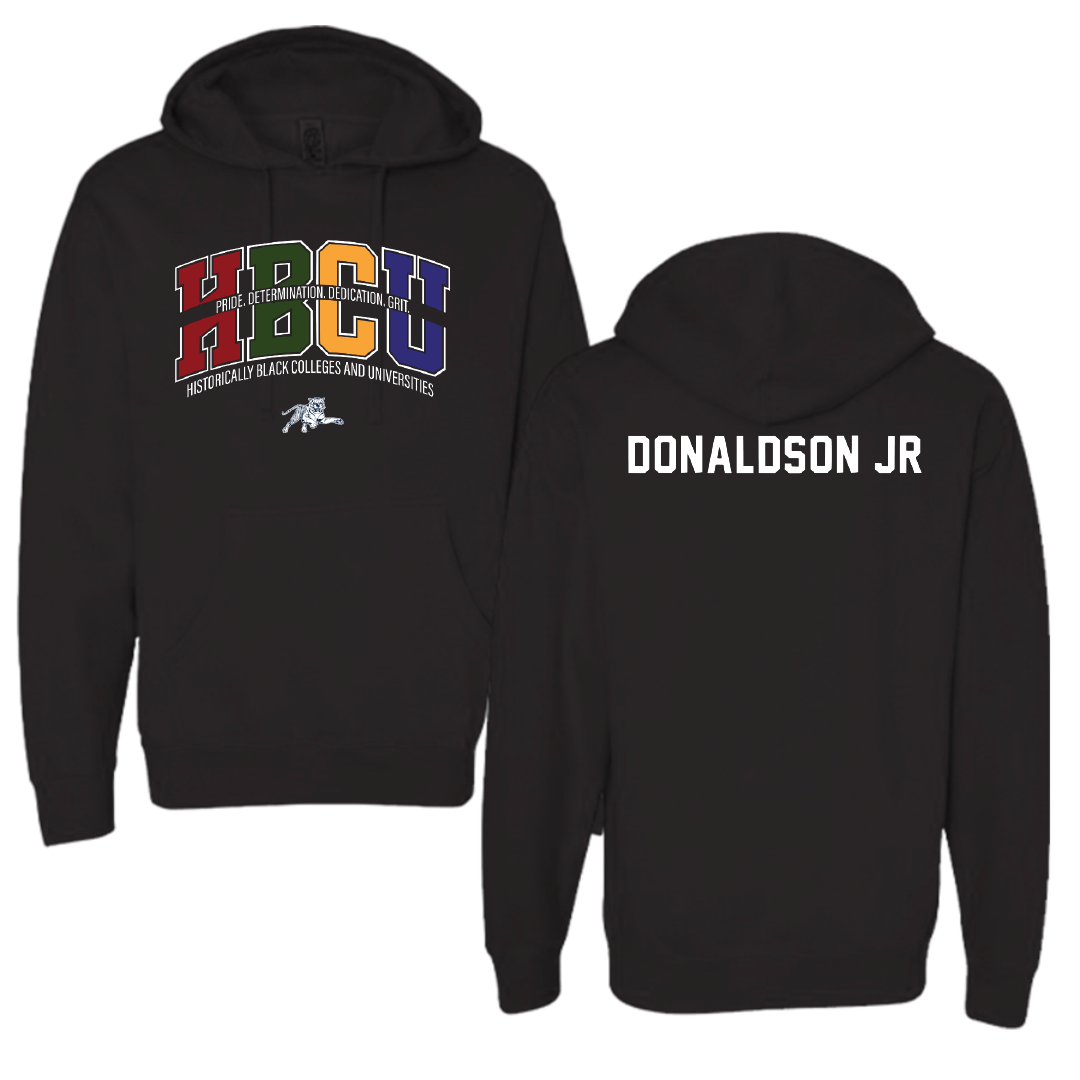 Jackson State University TF and XC Black HBCU Hoodie - Ivan Donaldson Jr