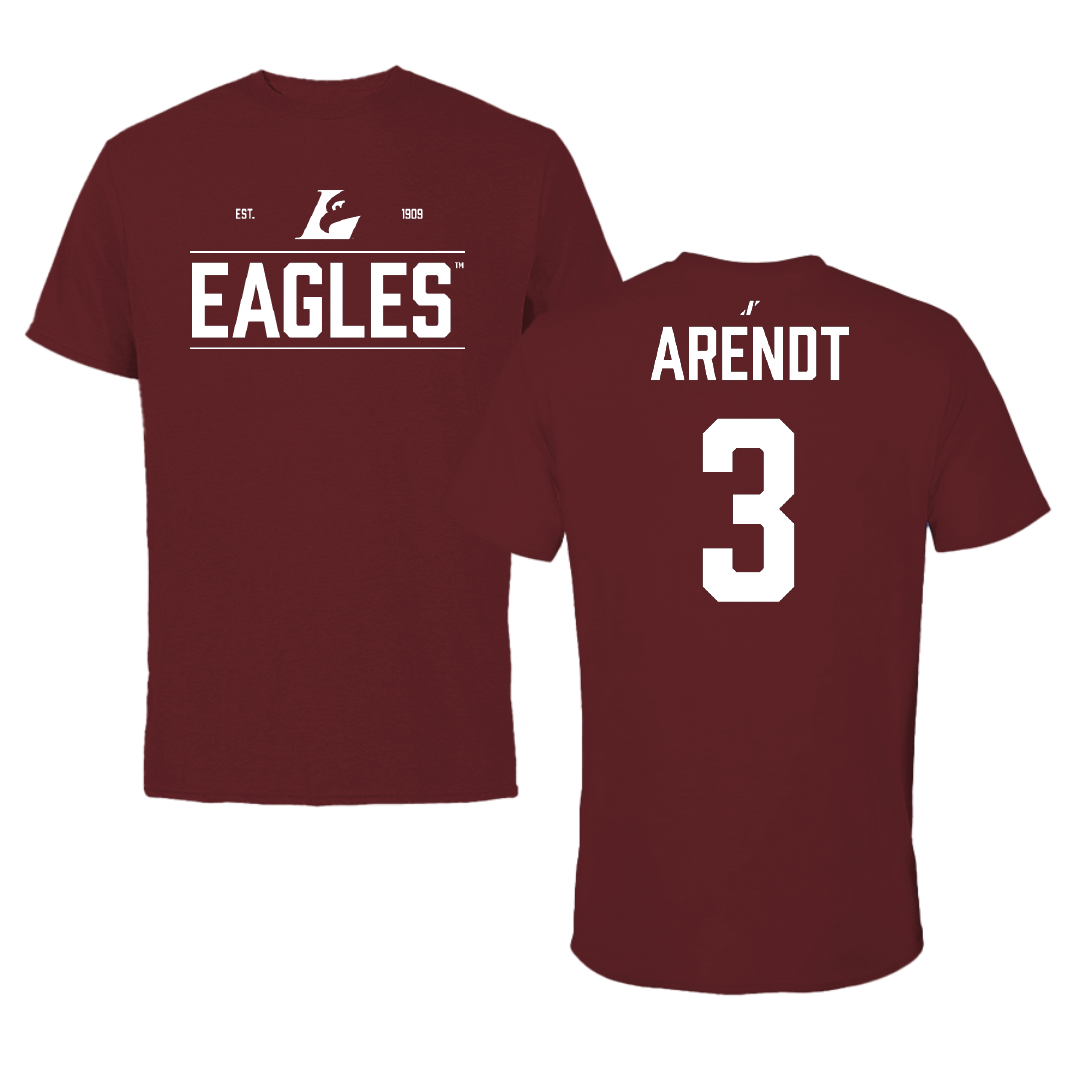 University of Wisconsin-La Crosse Football Maroon General Tee - #3 Keaton Arendt