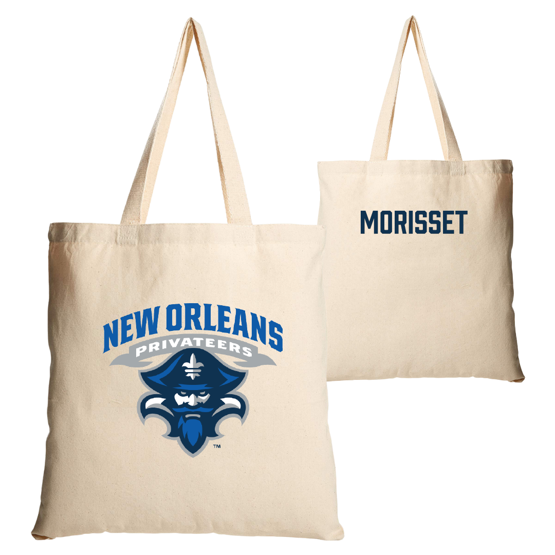 University of New Orleans POM Tan Canvas Tote Bag - Keerah Morisset