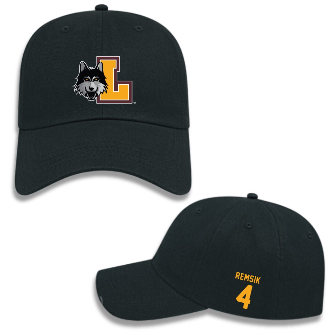 Loyola University-Chicago Softball Black Hat - #4 Sophia Remsik