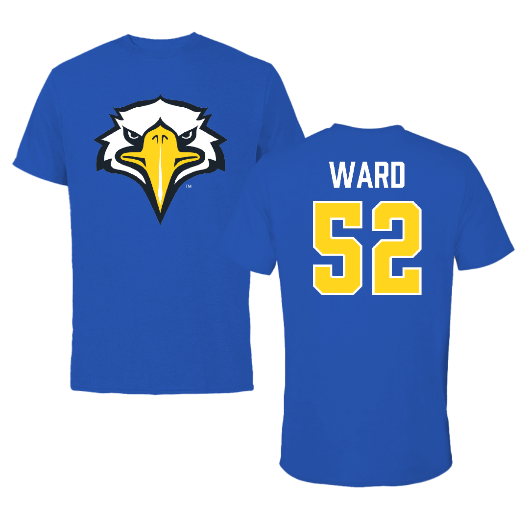 Morehead State University Football Blue Tee - #52 Frank Ward