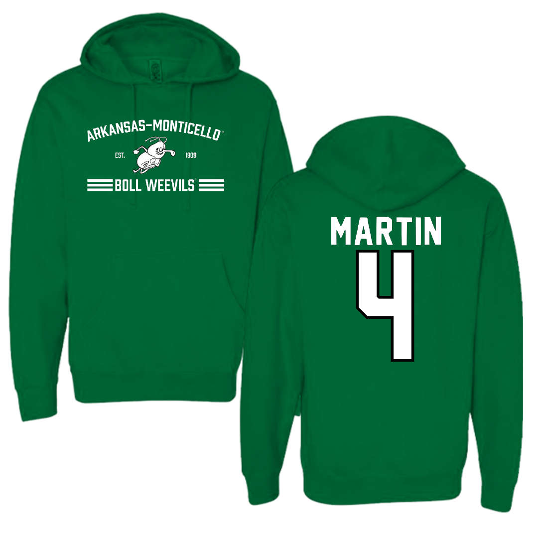 University of Arkansas-Monticello Softball Green General Hoodie - #4 Makenzie Martin