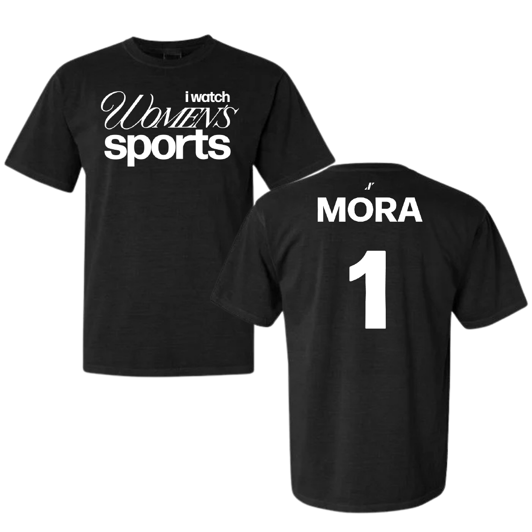 Florida Atlantic University Softball Black WHM Comfort Colors Tee - #1 Jesiana Mora