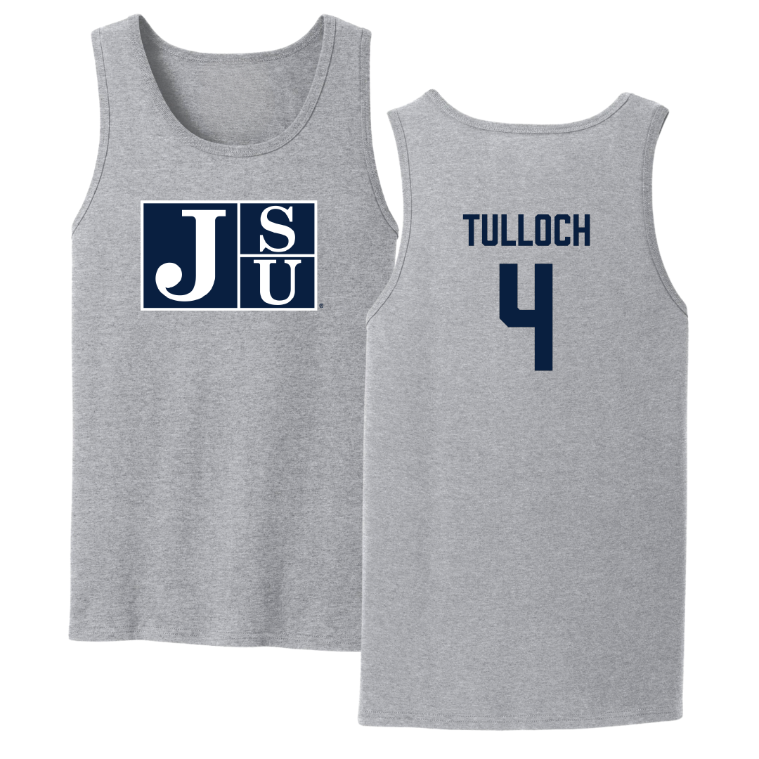 Jackson State University Soccer Sport Gray Tank Top - #4 Kiana Tulloch