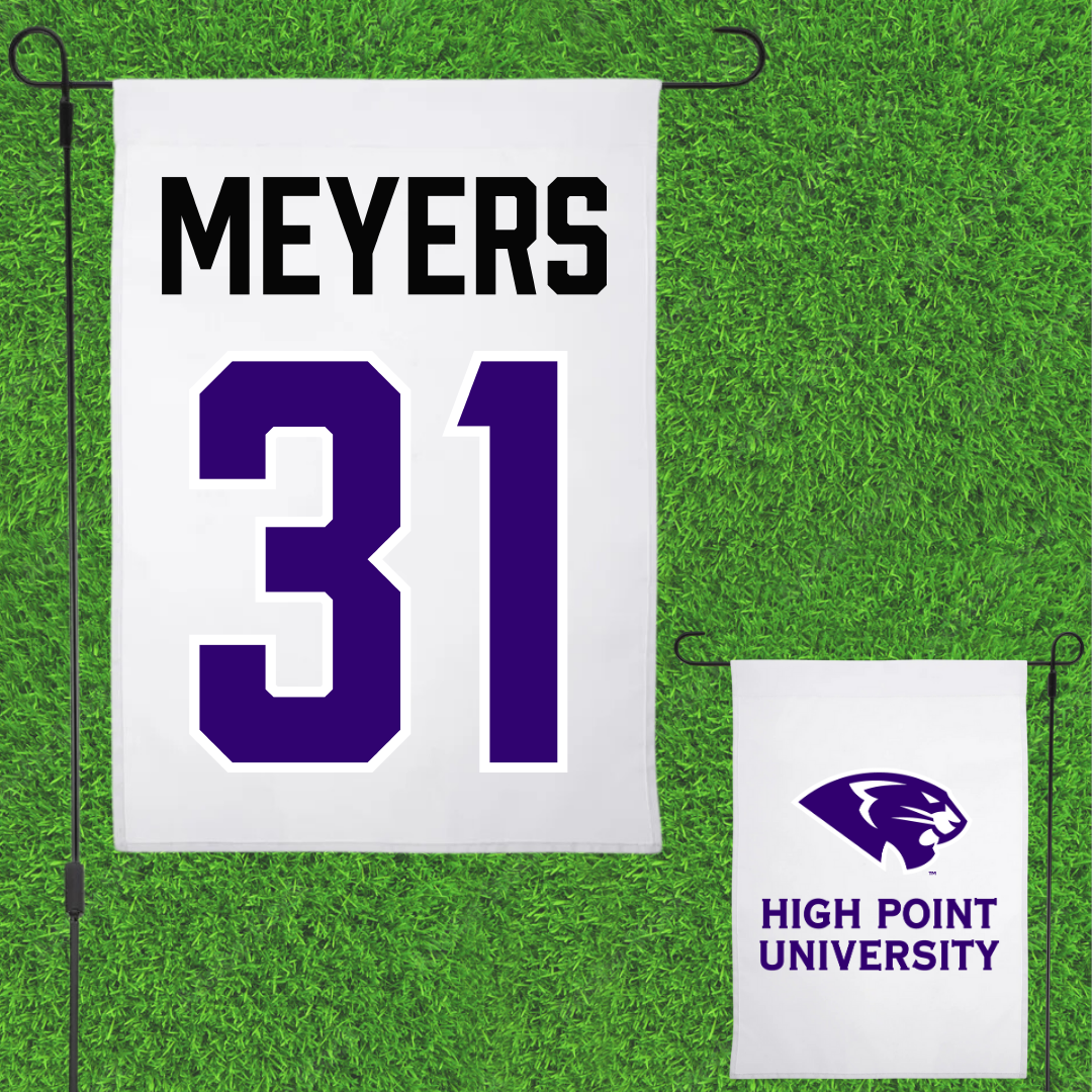 High Point University Basketball White Garden Flag - #31 Audrey Meyers