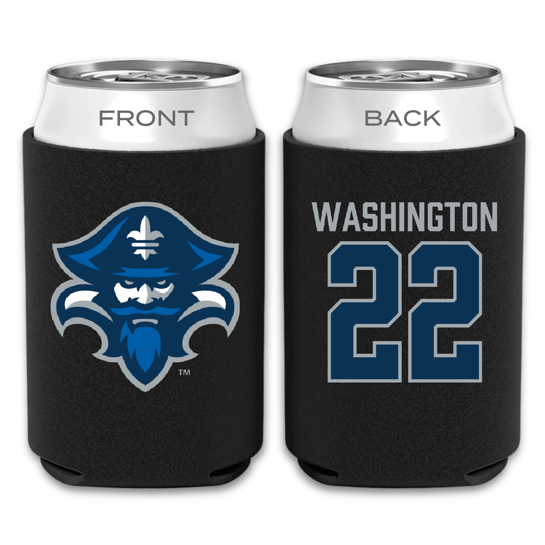 University of New Orleans Basketball Black Can Cooler - #22 Darrius Washington