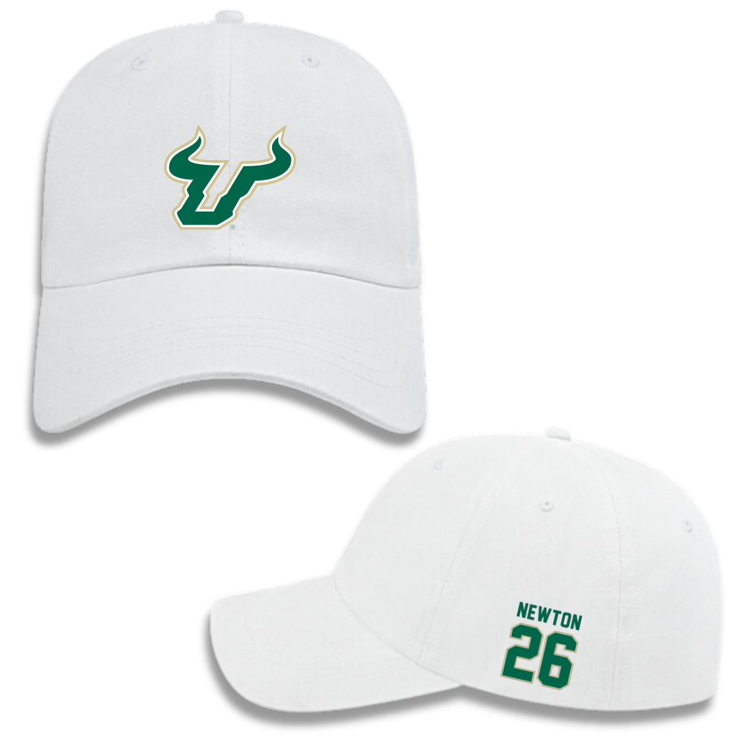 University of South Florida Baseball White Hat - #26 Austin Newton