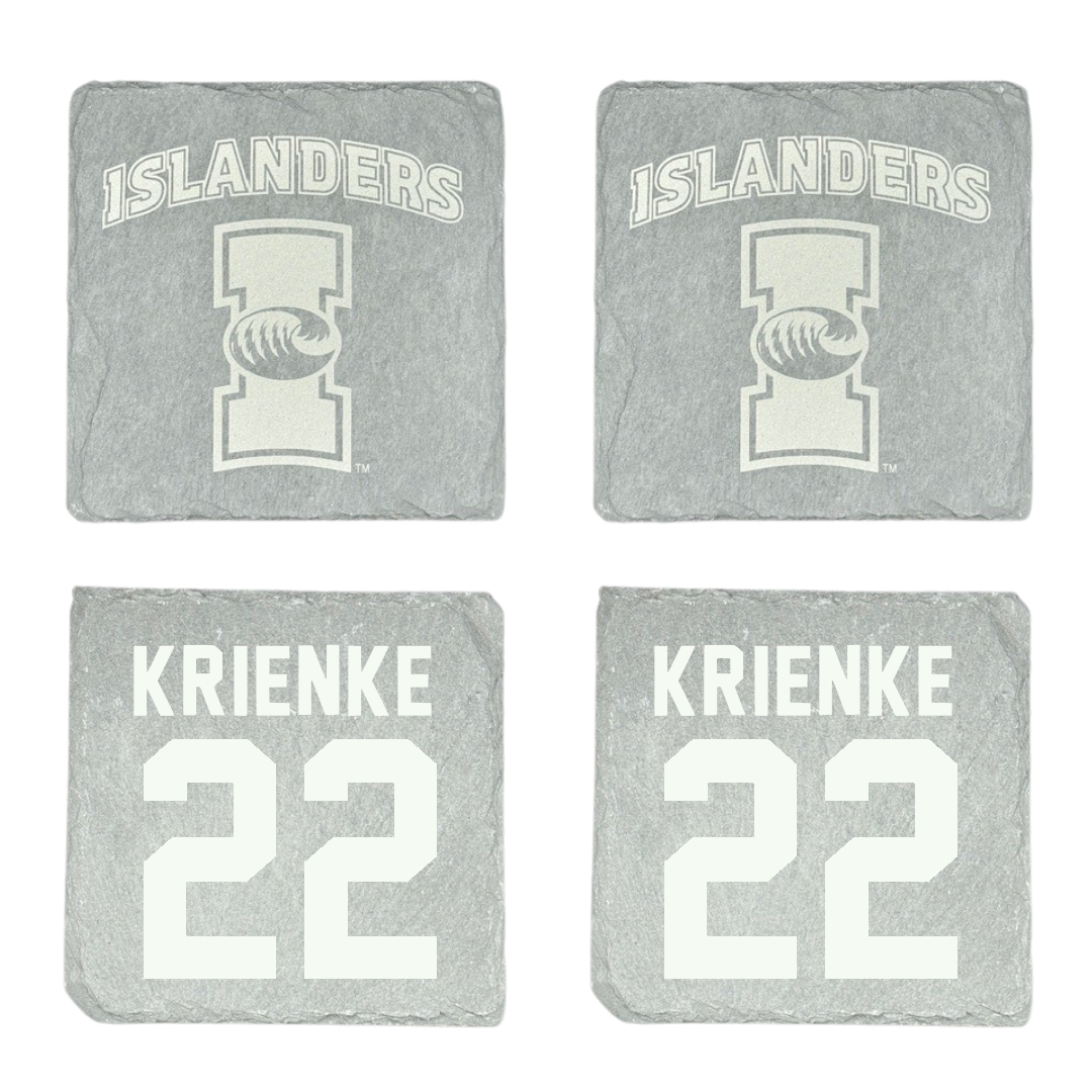 Texas A&M University-Corpus Christi Volleyball Stone Coaster (4 Pack)  - #22 Katelyn Krienke