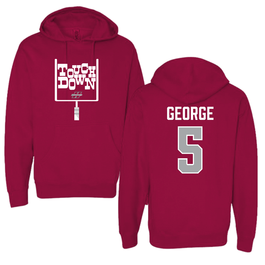 Henderson State University Football Cardinal Touchdown Hoodie - #5 Elijah George