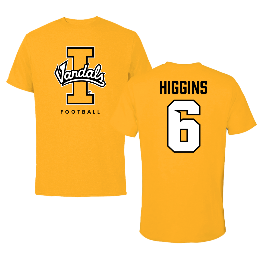 University of Idaho Football Gold Performance Tee - #6 Trais Higgins