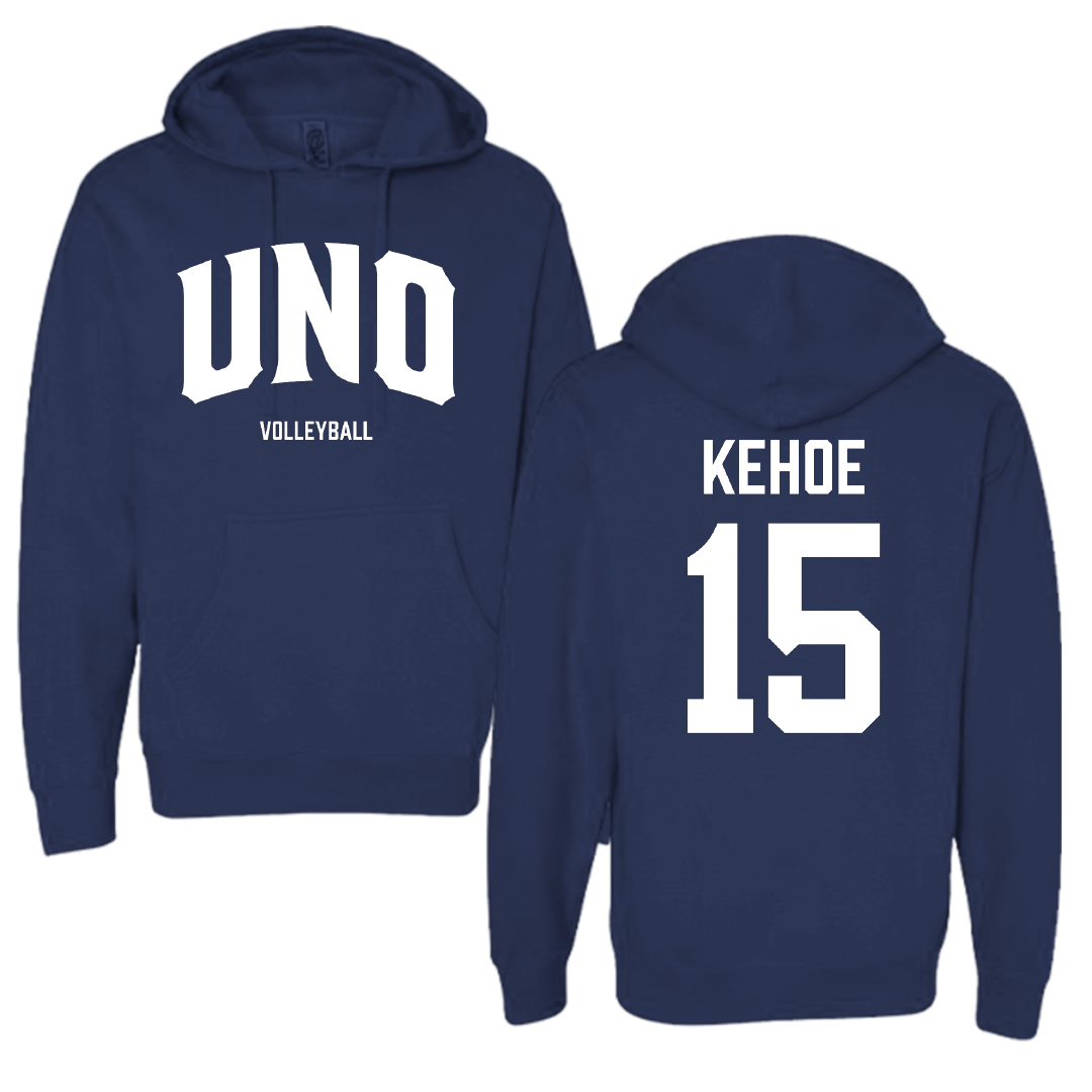 University of New Orleans Volleyball (W) Navy Hoodie - #15 Molly Kehoe