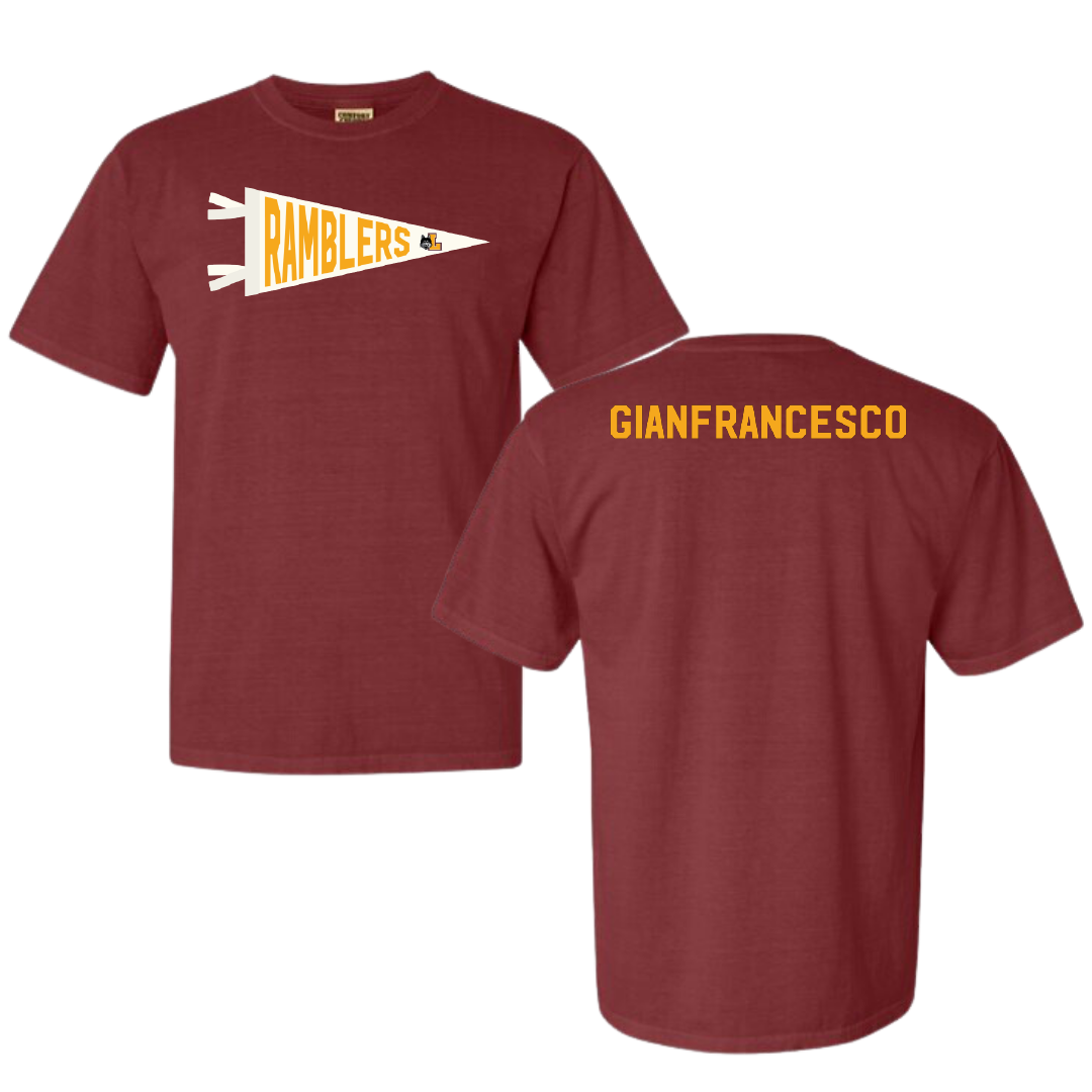 Loyola University-Chicago TF and XC Maroon Pennant Comfort Colors Tee - Mia Gianfrancesco