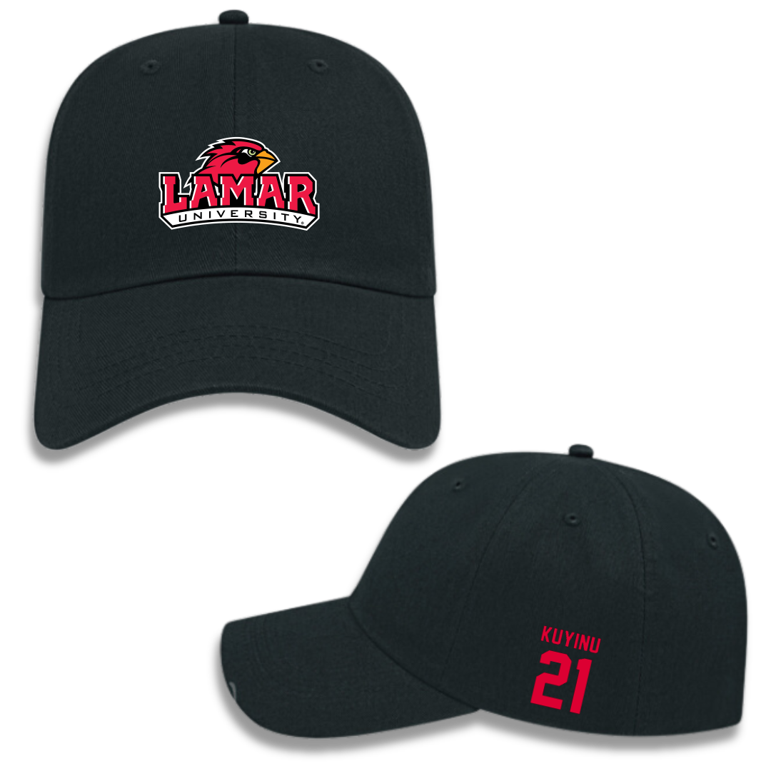 Lamar University Basketball (W) Black Hat - #21 Teni Kuyinu