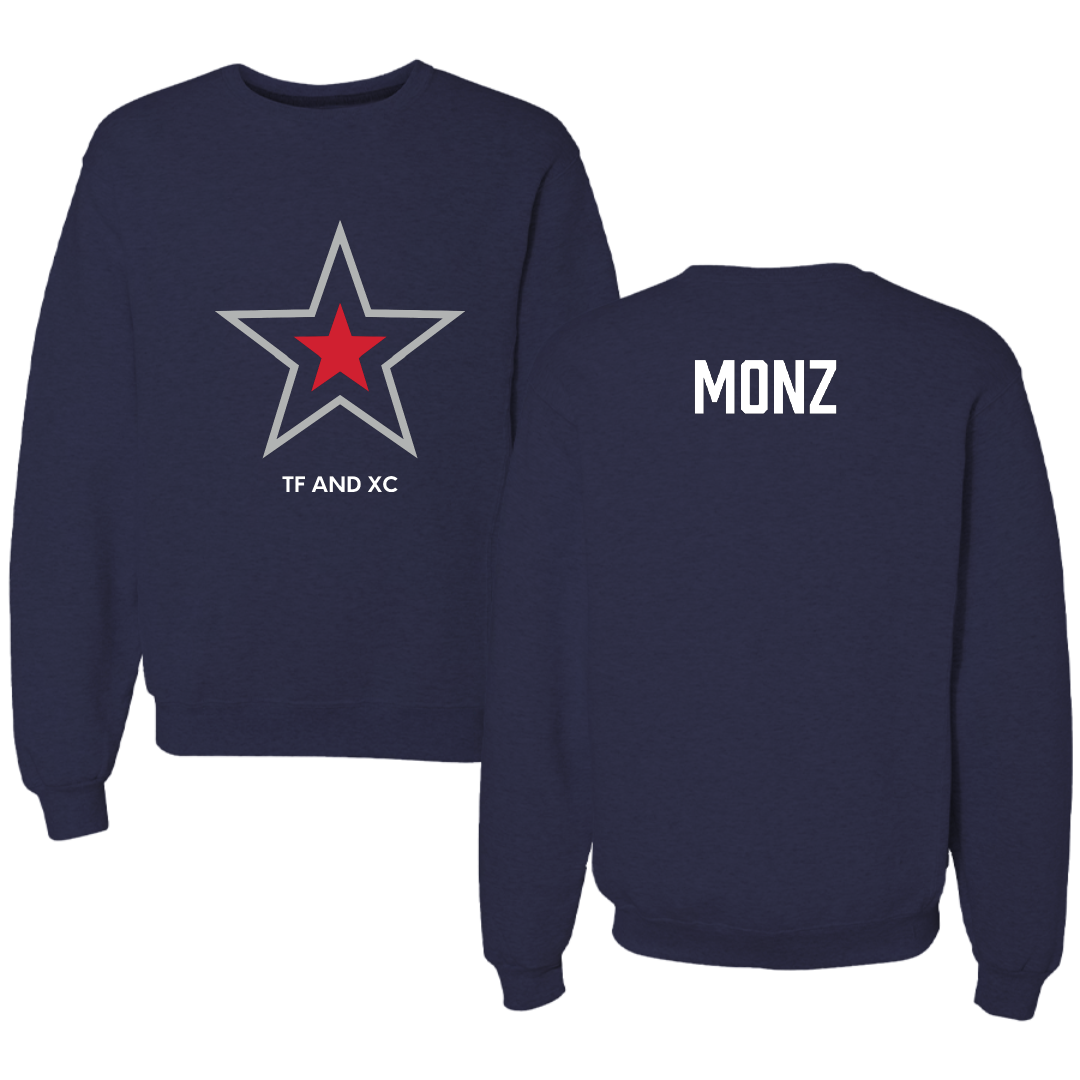 Robert Morris University TF and XC Navy Mascot Crewneck - Dea Monz
