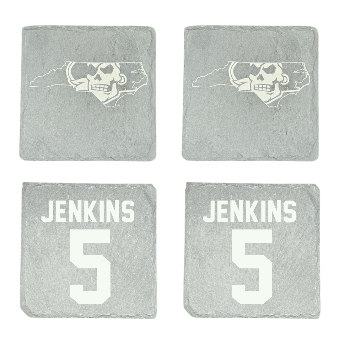 East Carolina University Football Stone Coaster (4 Pack)  - #5 Parker Jenkins