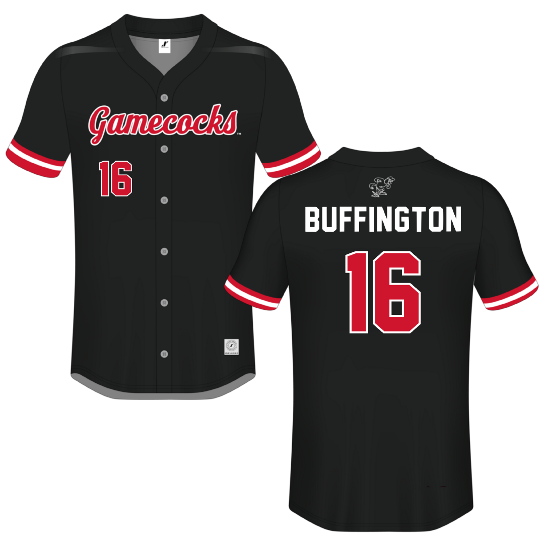 Jacksonville State University Black Button-Down Jersey - #16 Hannah Buffington