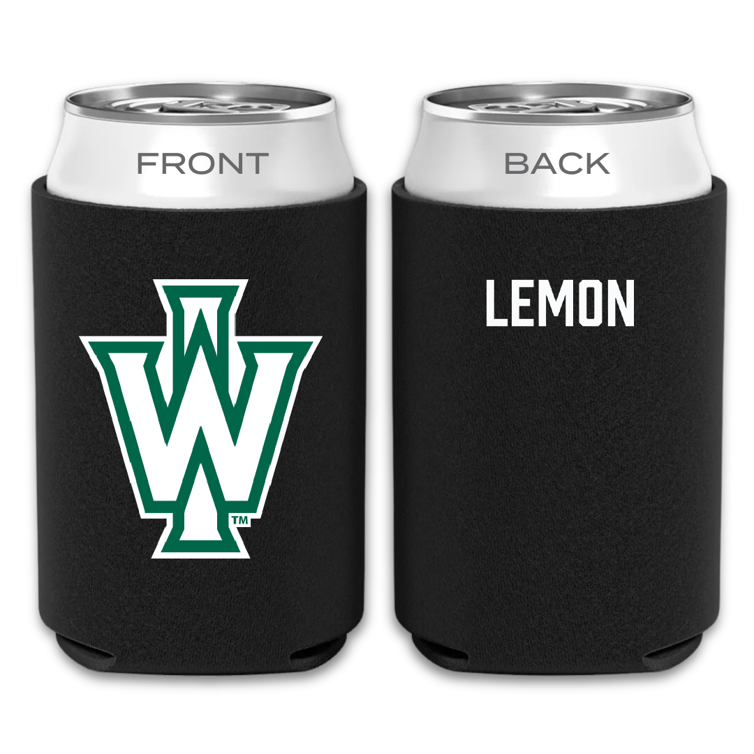 Illinois Wesleyan University TF and XC Black Can Cooler - Davion Lemon