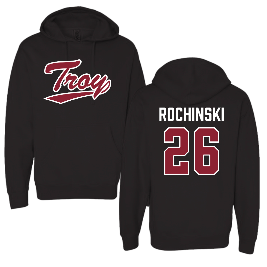 Troy University Softball Black Hoodie - #26 Kalee Rochinski
