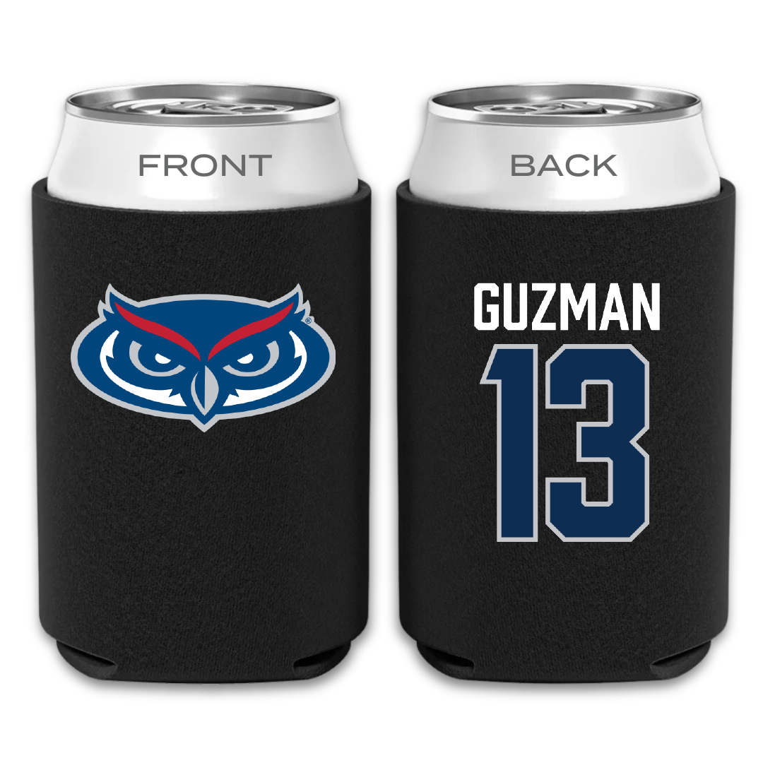 Florida Atlantic University Softball Black Can Cooler - #13 Yani Guzman