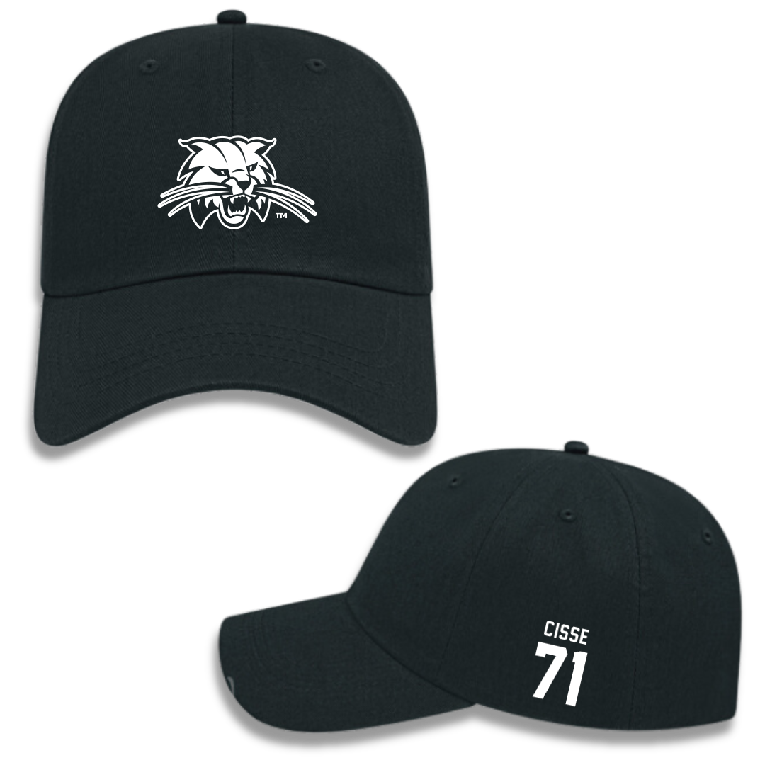 Ohio University Football Black Hat - #71 Tigana Cisse