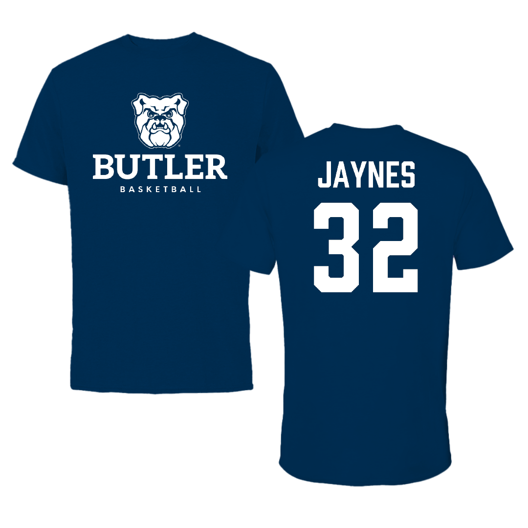 Butler University Basketball Navy Performance Tee - #32 Sydney Jaynes