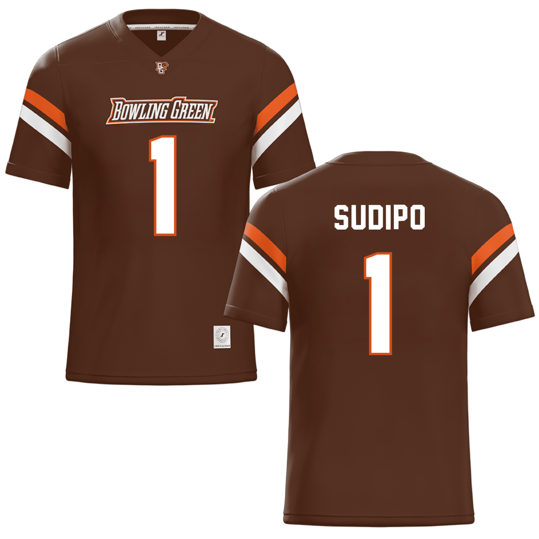 Bowling Green State University Brown Football Jersey - #1 Mateo Sudipo