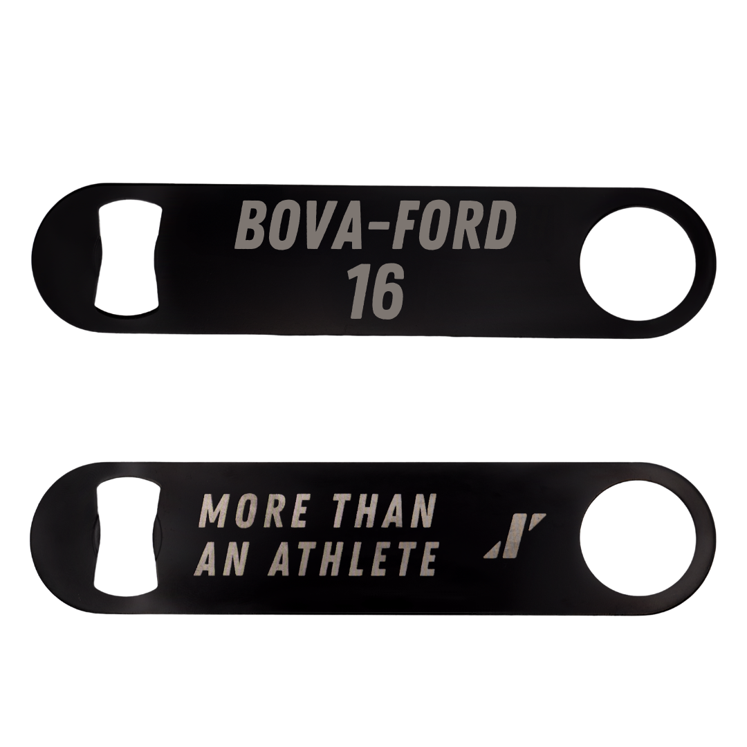 George Mason University Volleyball Black Bottle Opener - #16 Damiana Bova-Ford