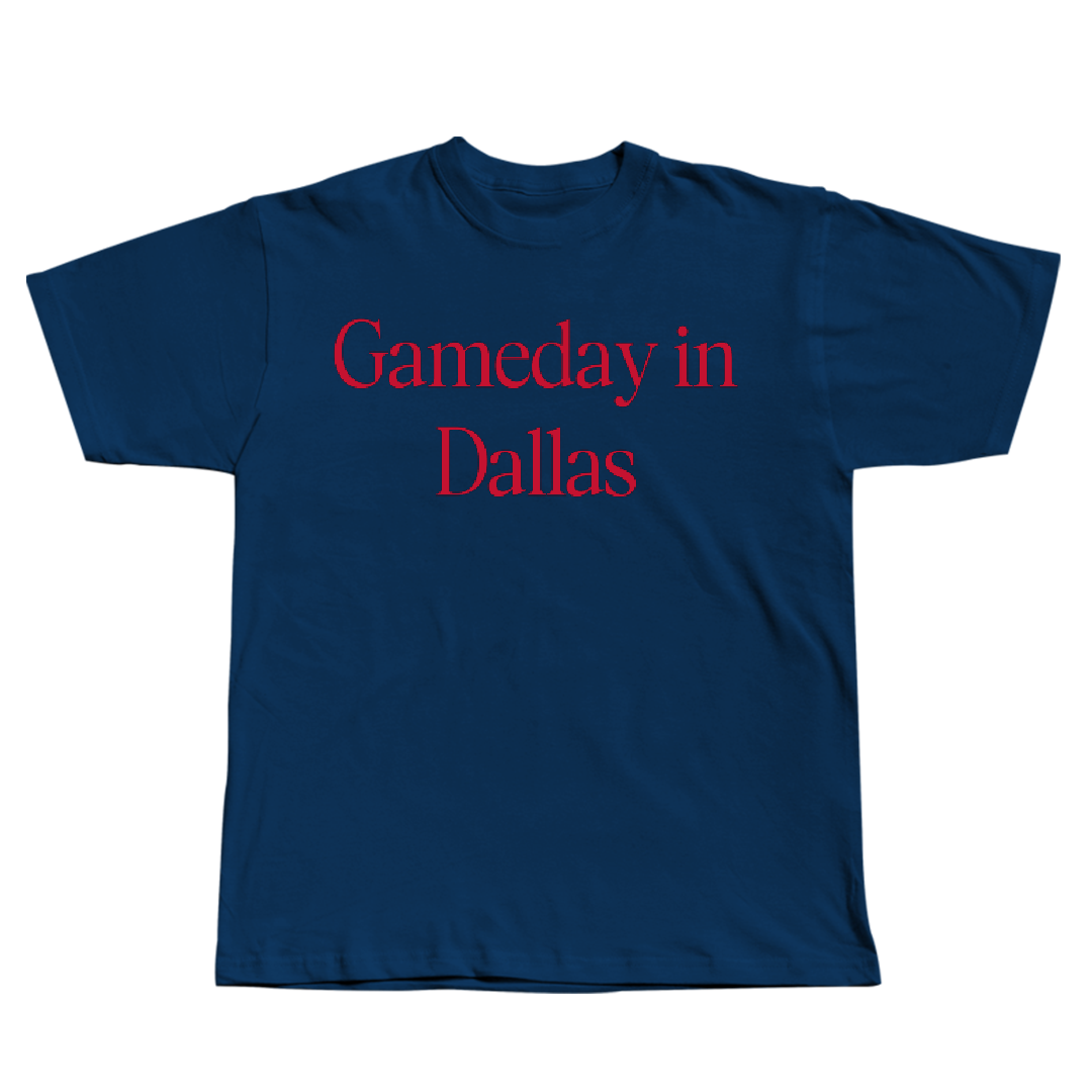 Dallas Baptist University Lacrosse (M) Navy Gameday Tee - #8 Brandon Rodriguez