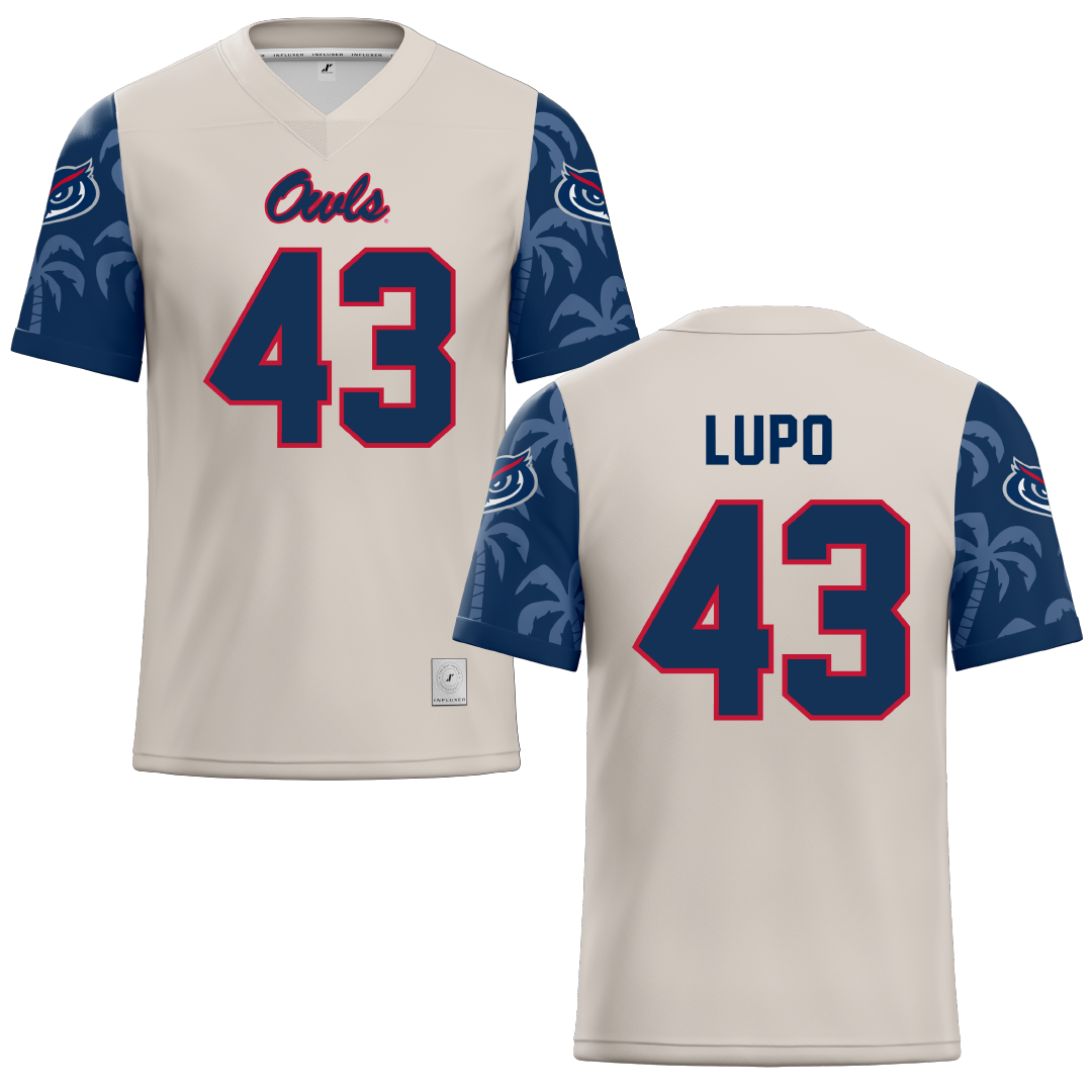 Florida Atlantic University Sand Football Jersey - #43 Logan Lupo