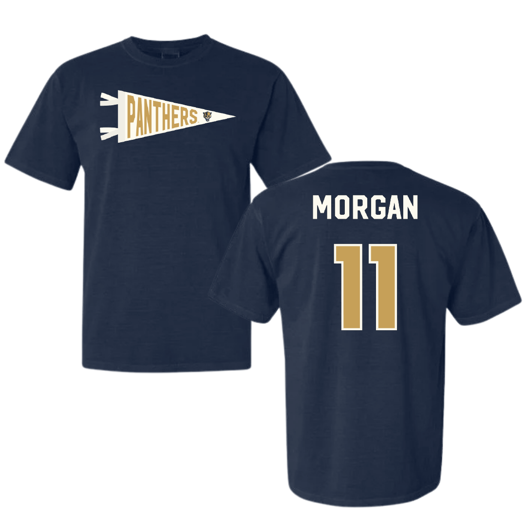 Florida International University Volleyball Navy Pennant Comfort Colors Tee - #11 Madison Morgan