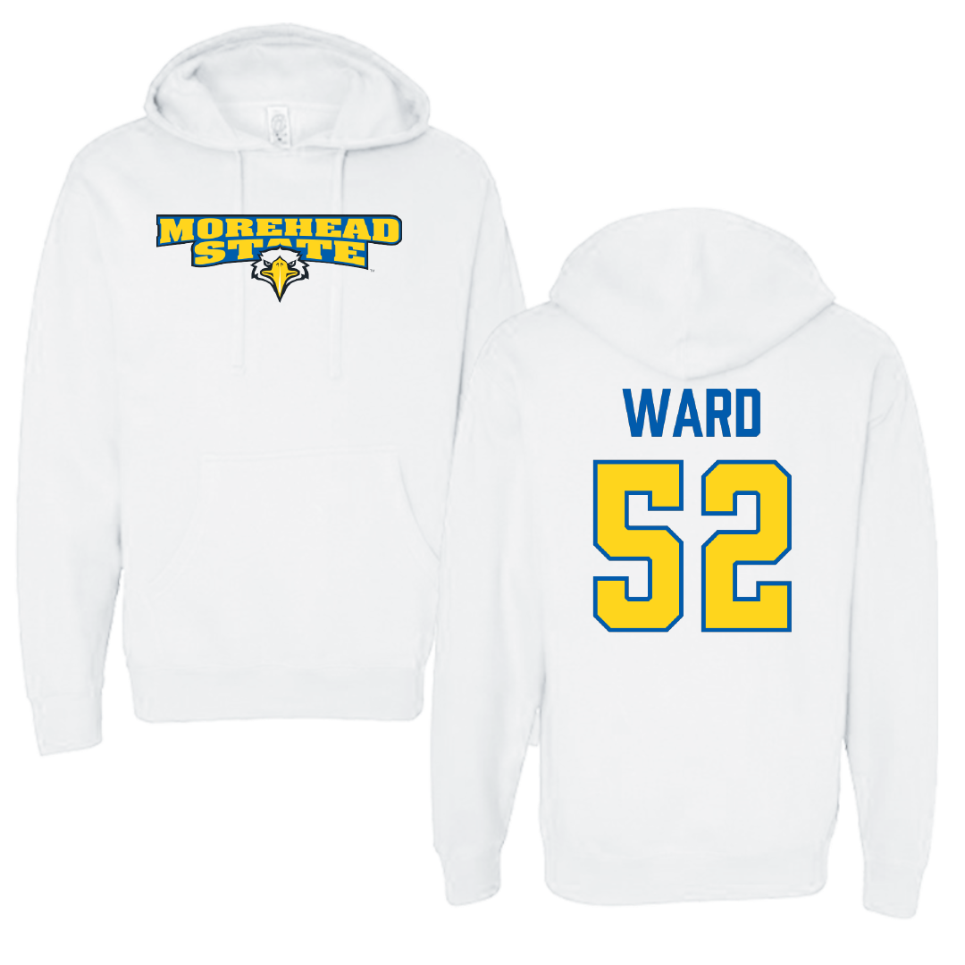 Morehead State University Football White Hoodie - #52 Frank Ward