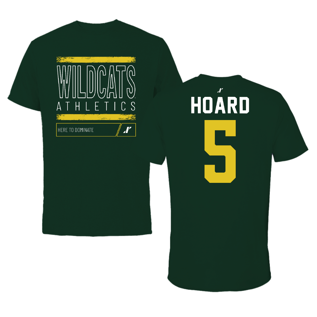 Northern Michigan University Football Forest Green Dominate Performance Tee - #5 Aidan Hoard