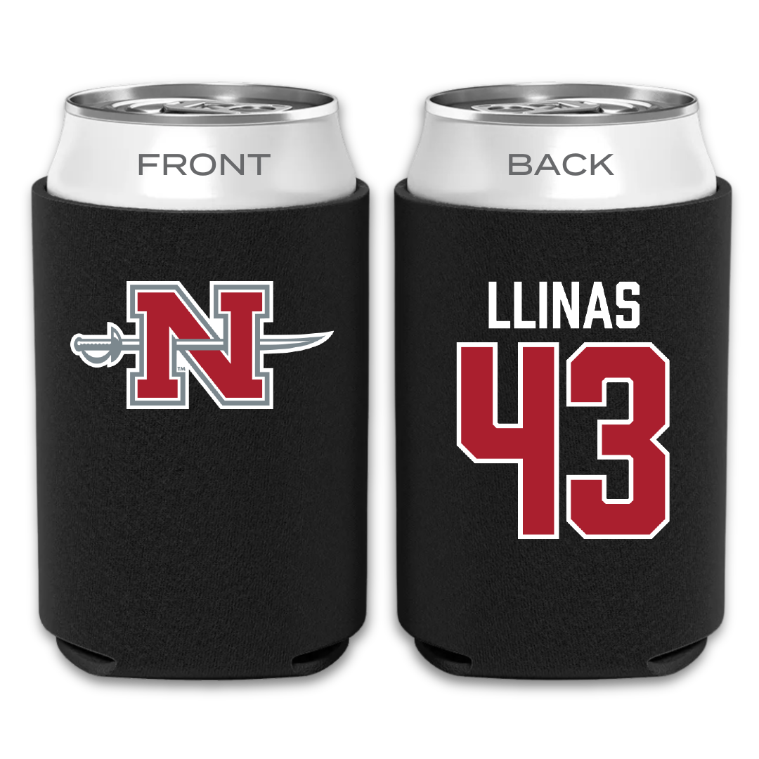 Nicholls State University Baseball Black Can Cooler - #43 Alexander Llinas