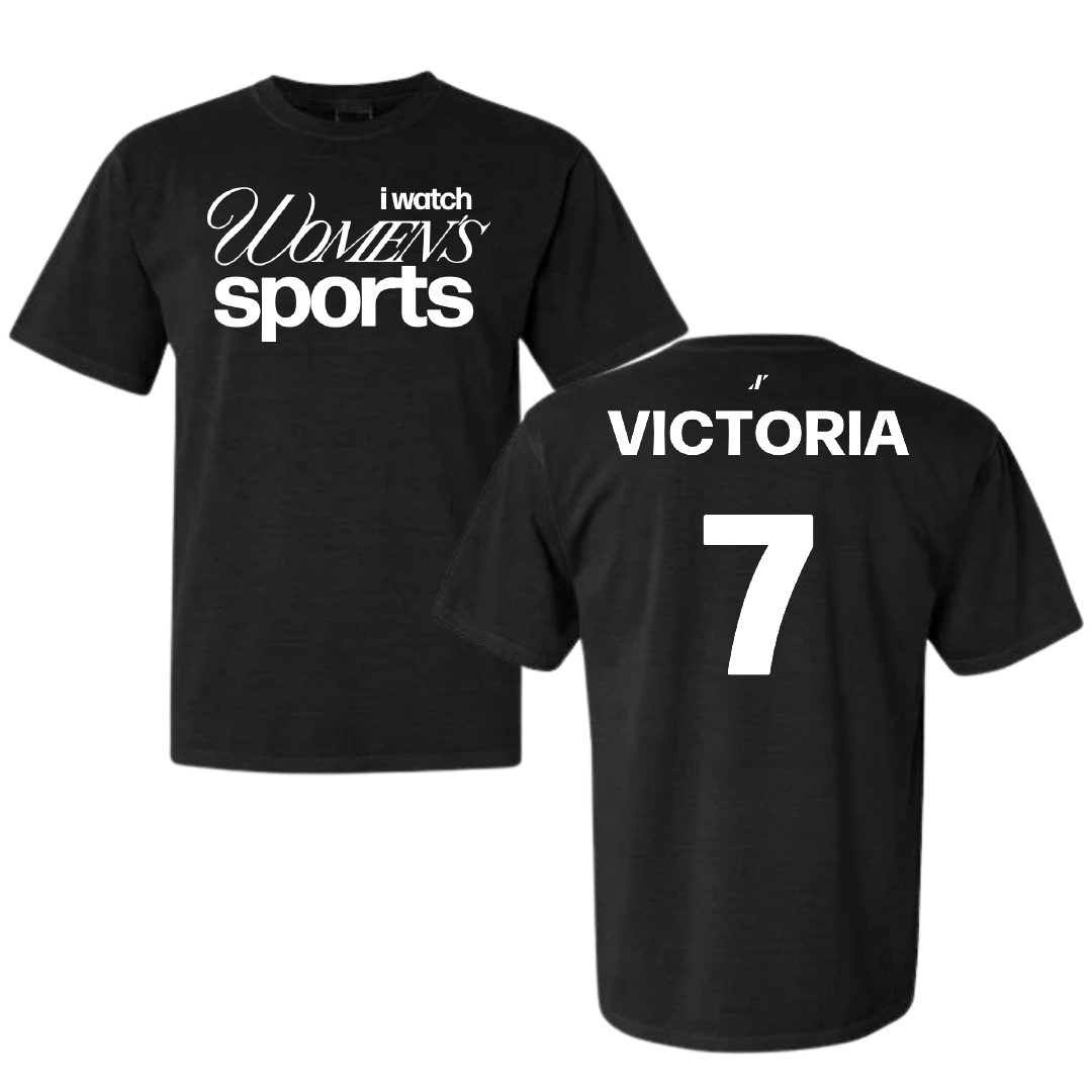 University of California-Los Angeles Volleyball Black WHM Comfort Colors Tee - #7 Sofia Victoria