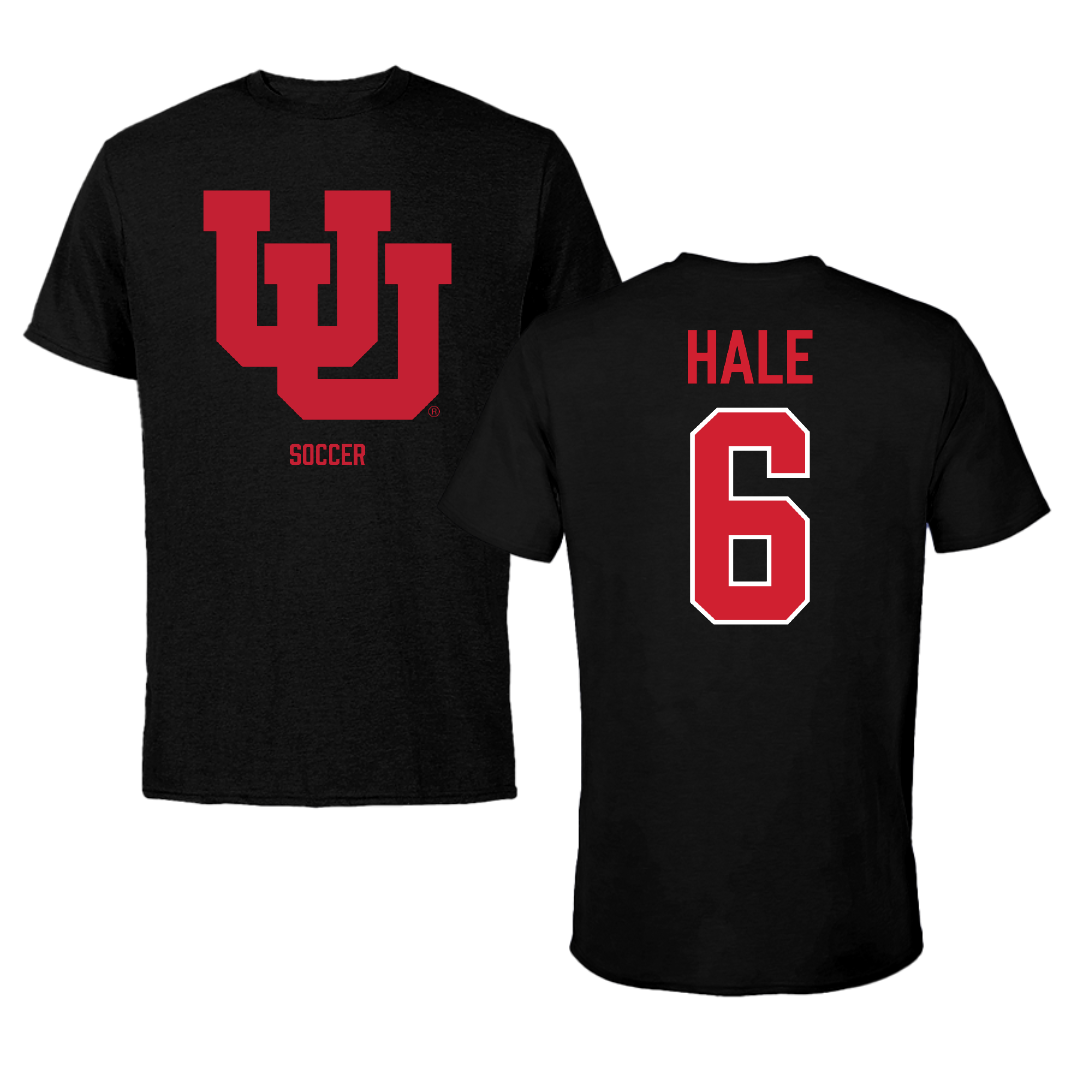 University of Utah Soccer (W) Black Performance Tee - #6 Brooke Hale