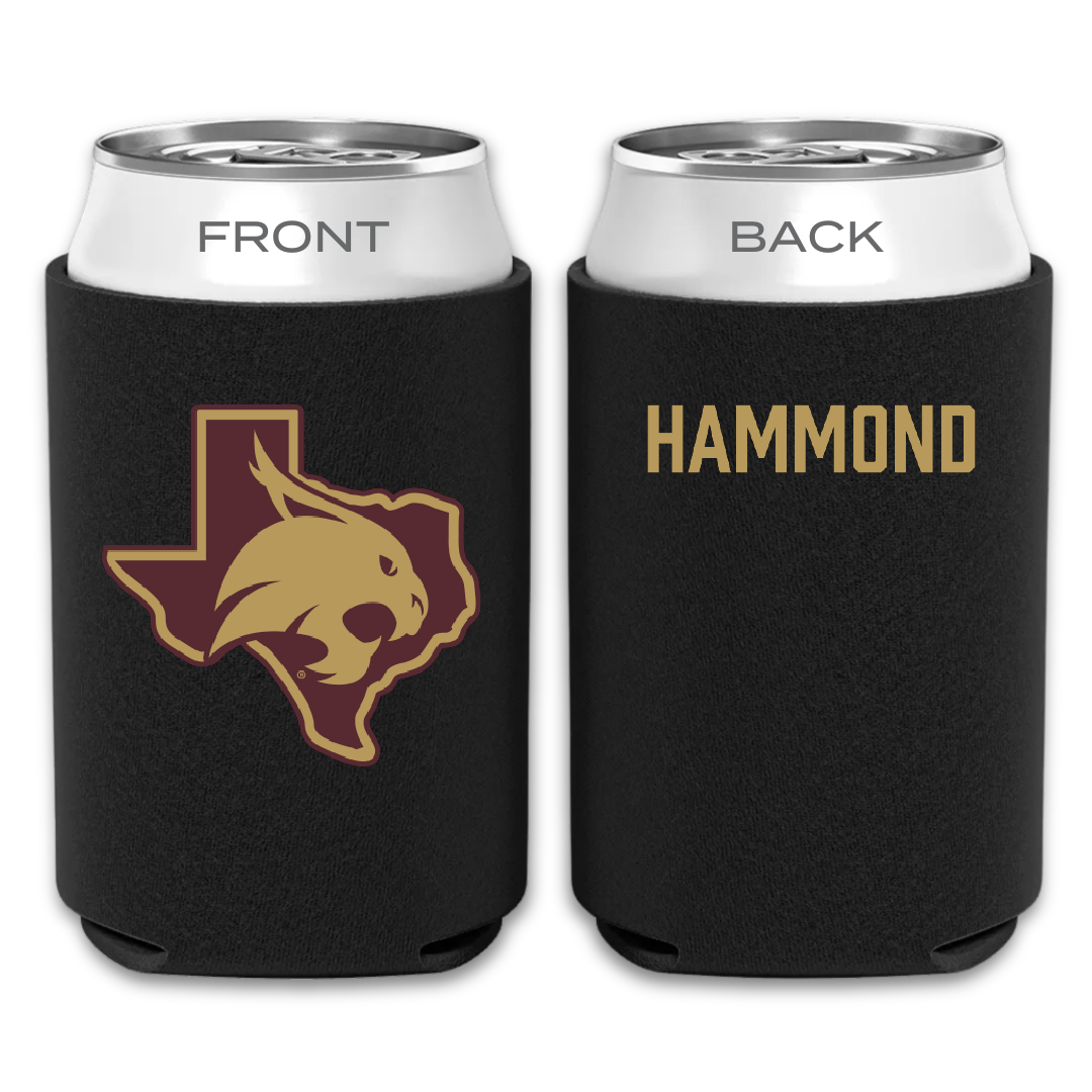 Texas State University TF and XC Black Can Cooler - Easton Hammond