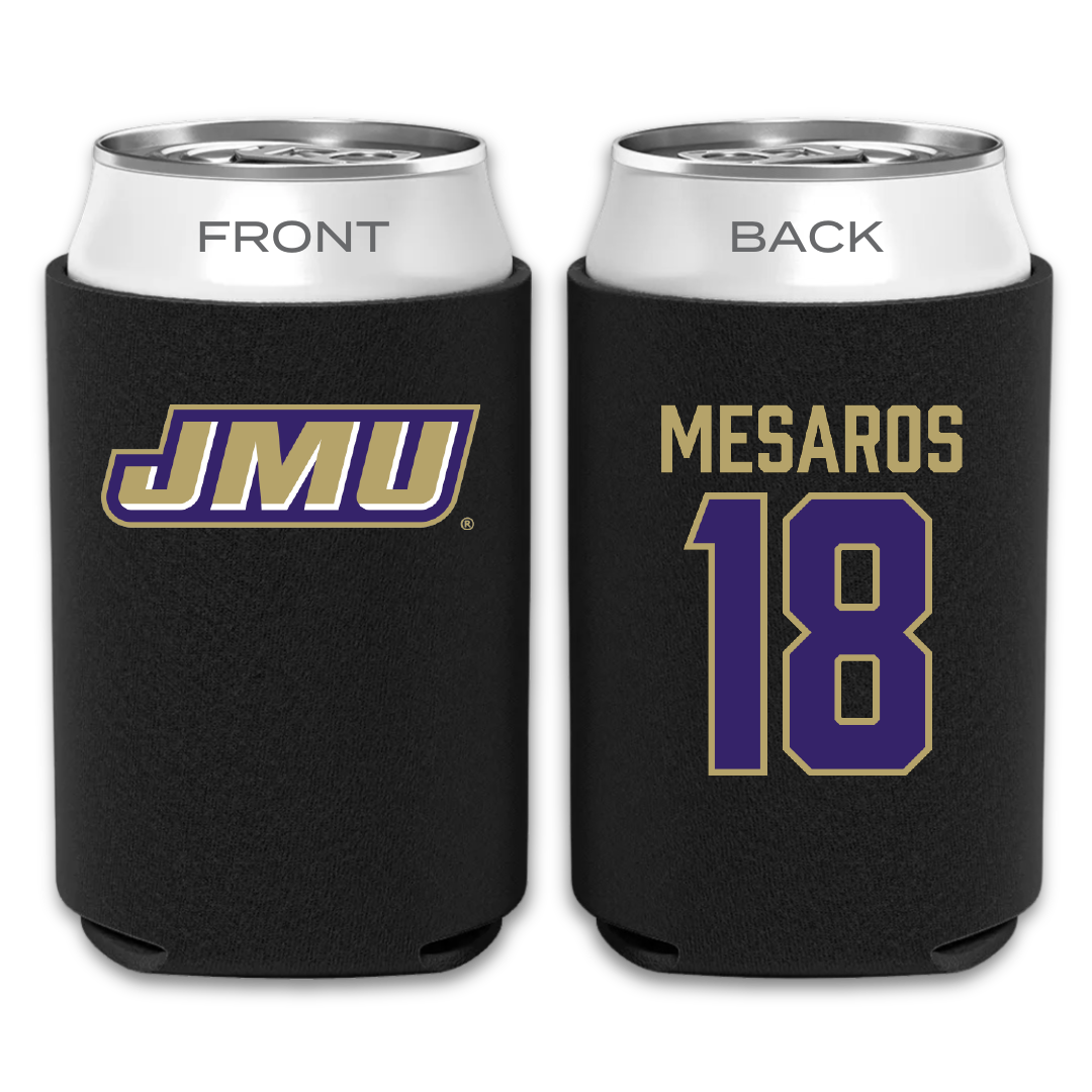 James Madison University Softball Black Can Cooler - #18 Morgan Mesaros