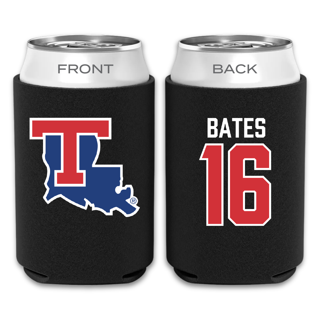 Louisiana Tech University Baseball Black Can Cooler - #16 Ethan Bates