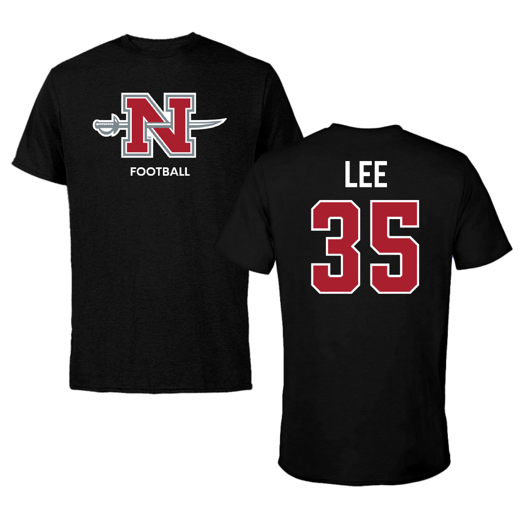 Nicholls State University Football Black Mascot Performance Tee - #35 Ethan Lee