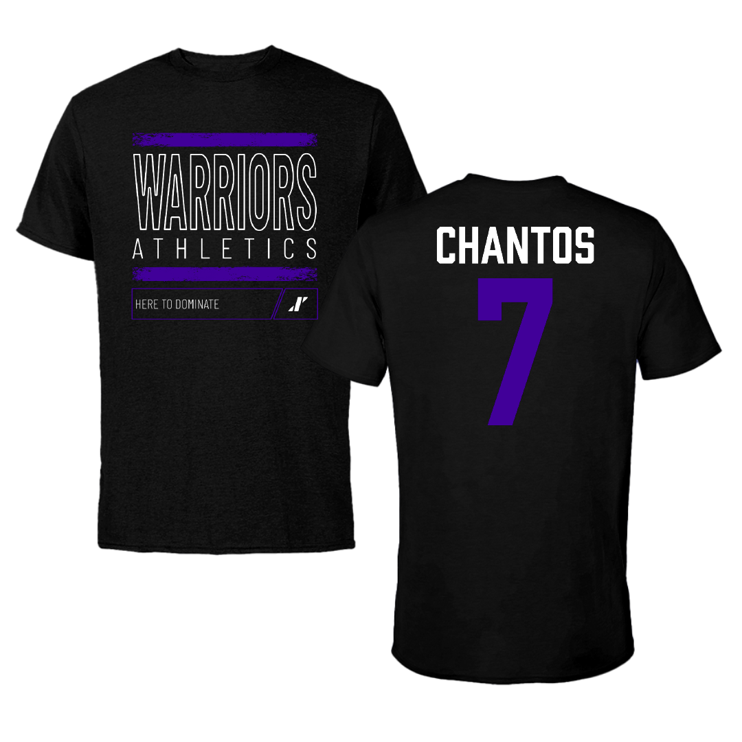 Winona State University Softball Black Dominate Performance Tee - #7 Ashlee Chantos
