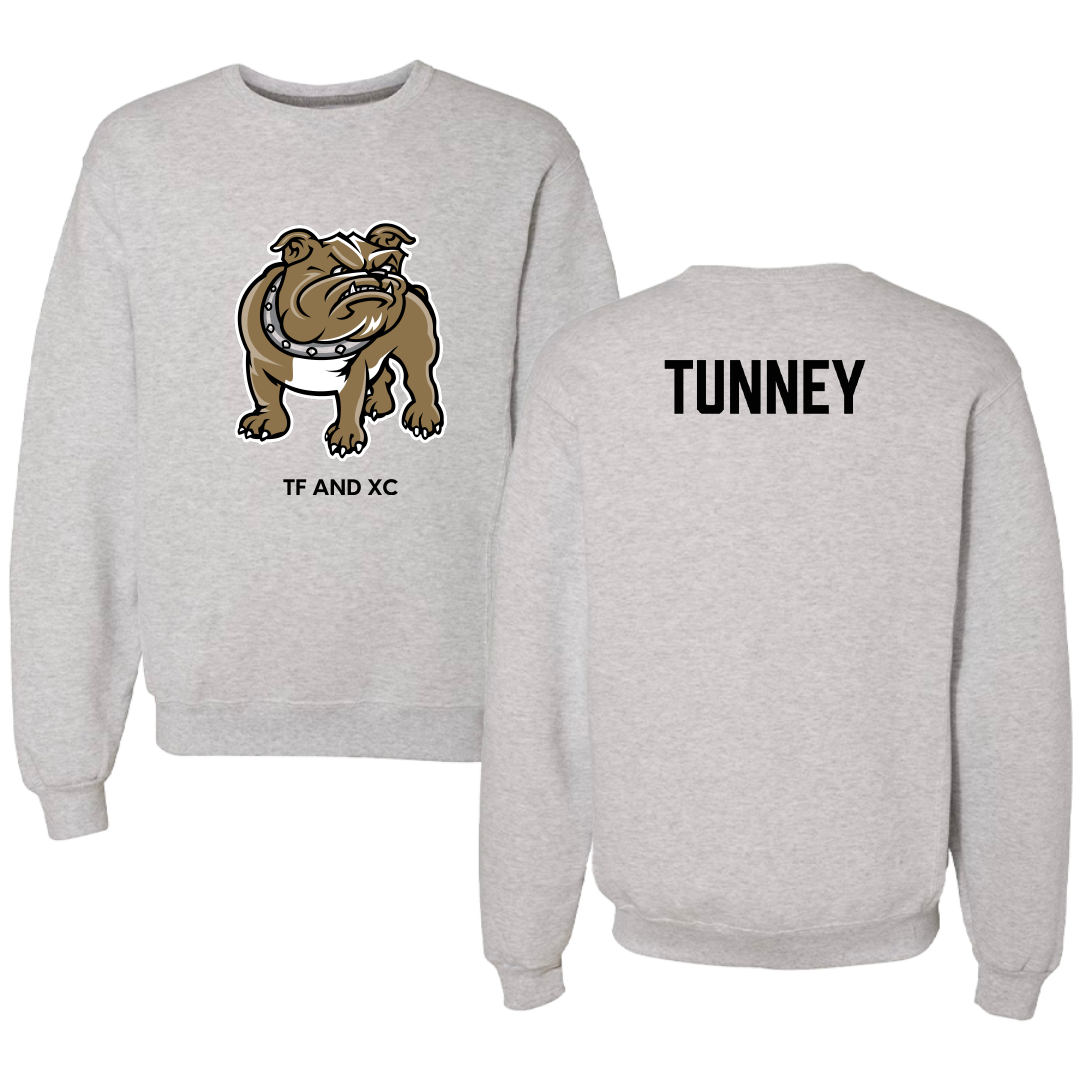 Bryant University TF and XC Light Gray Crewneck - Kat Tunney