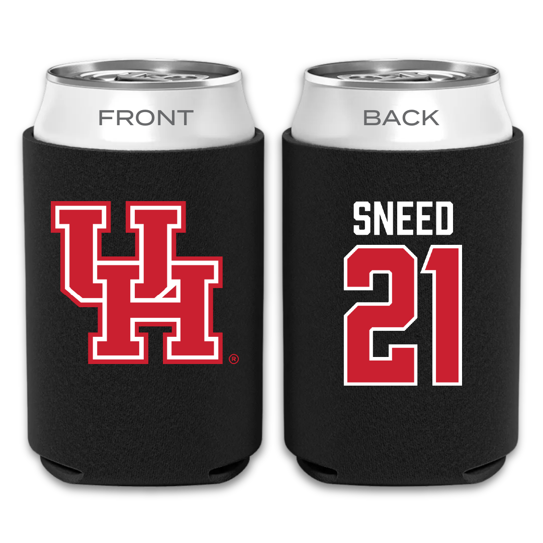 University of Houston Football Black Can Cooler - #21 Stacy Sneed