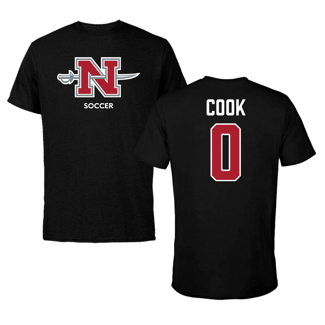 Nicholls State University Soccer (W) Black Mascot Performance Tee - #0 Megan Cook